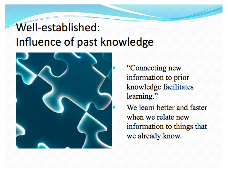 Past knowledge