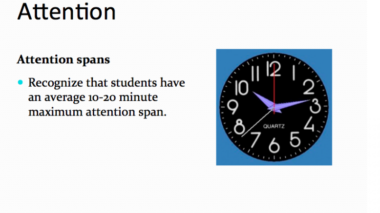 Clock Attention span